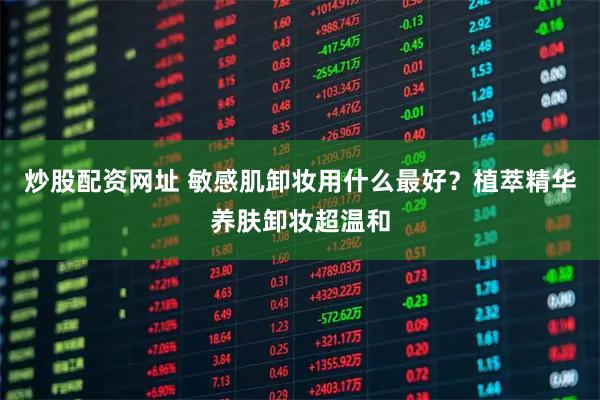 炒股配资网址 敏感肌卸妆用什么最好？植萃精华养肤卸妆超温和